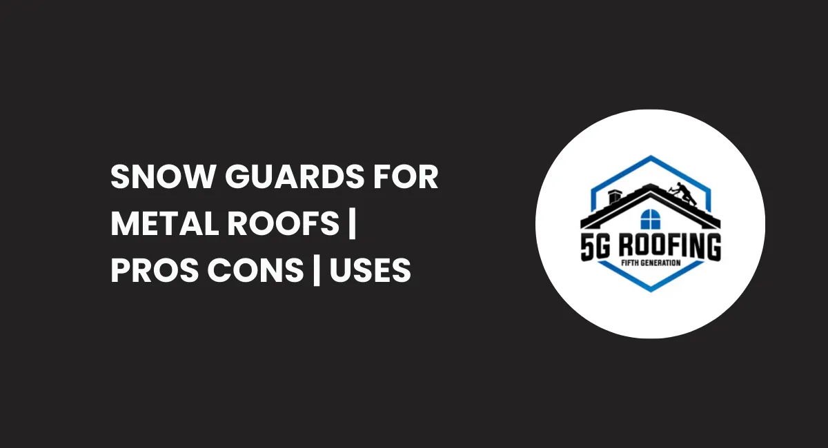 Snow guards for metal roofs