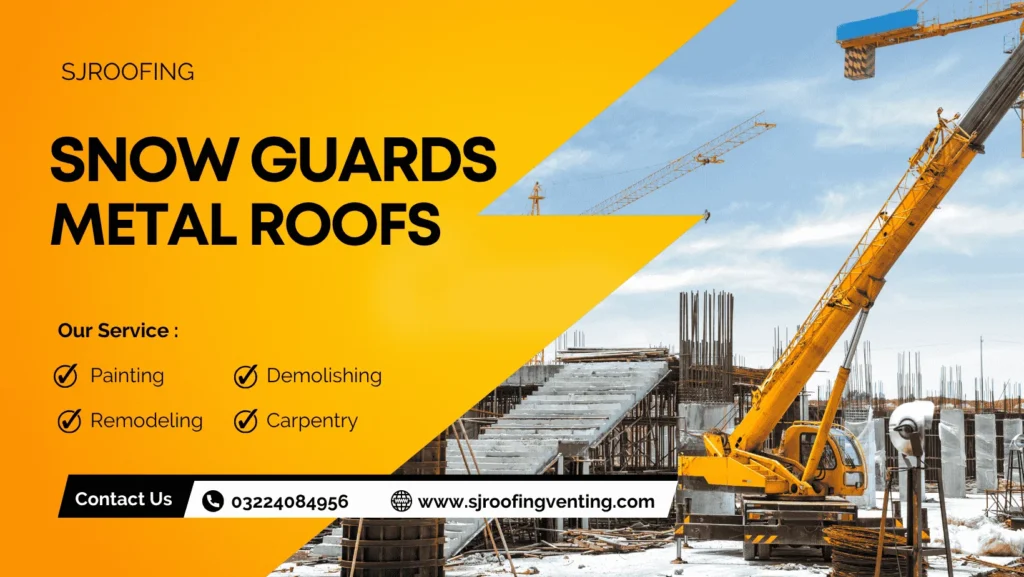 Snow guards for metal roofs