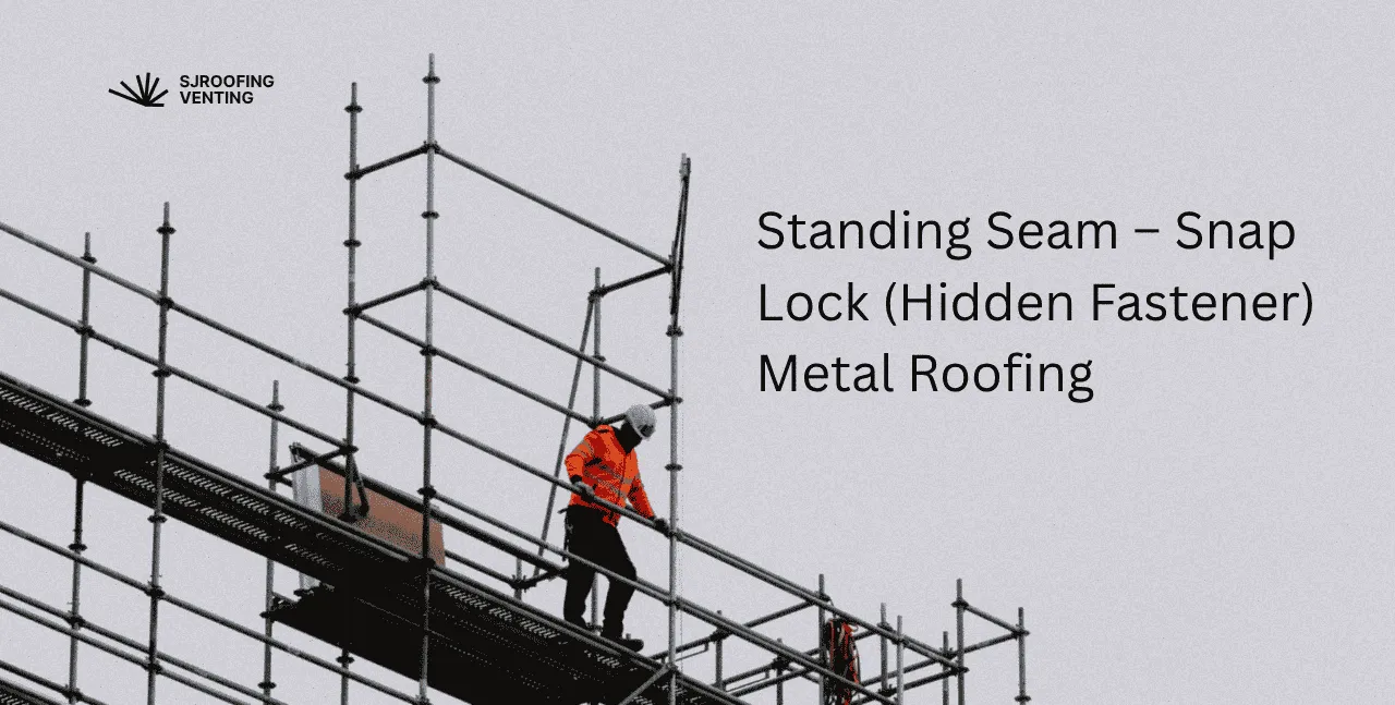 Standing Seam – Snap Lock (Hidden Fastener) Metal Roofing